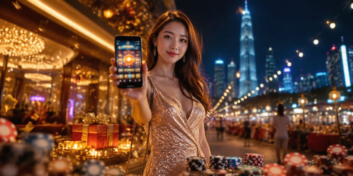 Aplikasi kasino meis3d di skrin telefon dengan paparan permainan yang jelas dan antara muka mesra pengguna