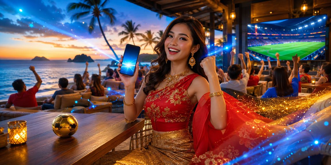 Pengguna menikmati promosi meis3d menggunakan telefon pintar di Langkawi dengan sambungan lancar